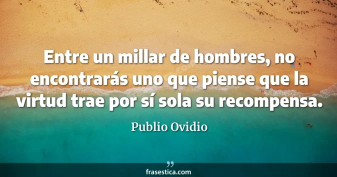 Cita de Publio Ovidio