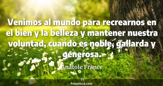 Cita de Anatole France