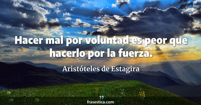 Cita de Aristóteles de Estagira