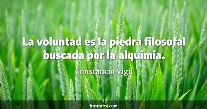 Cita de Constancio Vigil