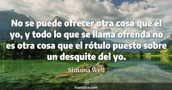 Cita de Simona Weil