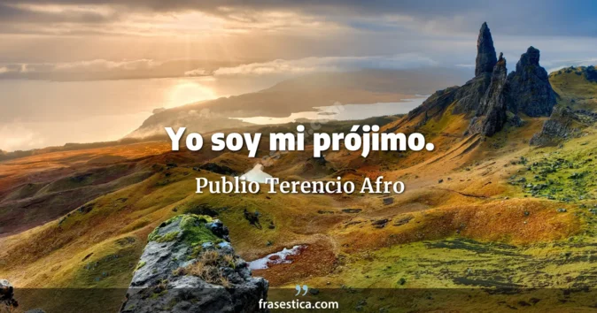 Cita de Publio Terencio Afro