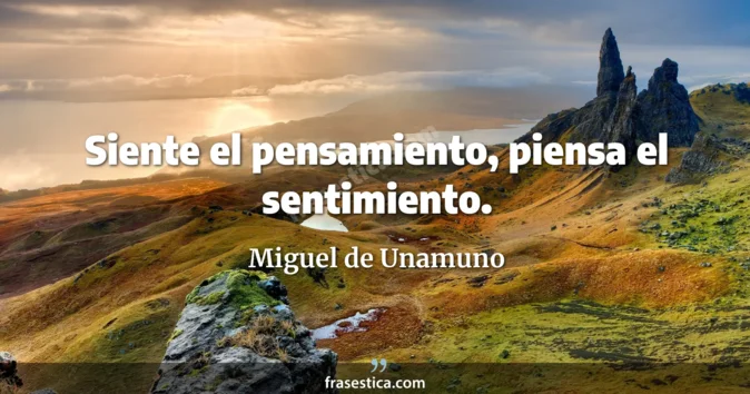 Cita de Miguel de Unamuno