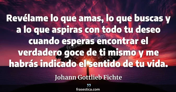Cita de Johann Gottlieb Fichte
