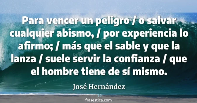 Cita de José Hernández