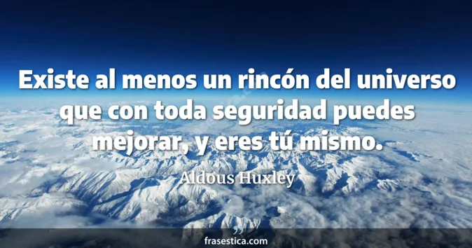 Cita de Aldous Huxley