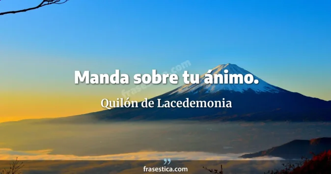Cita de Quilón de Lacedemonia