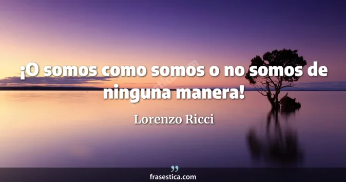 Cita de Lorenzo Ricci