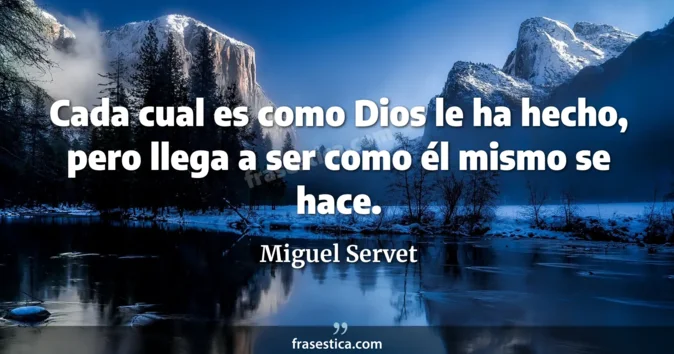 Cita de Miguel Servet