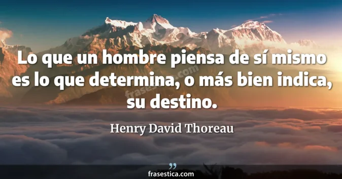 Cita de Henry David Thoreau