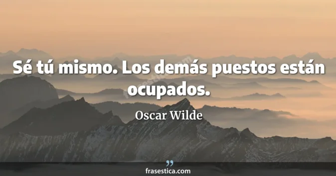Cita de Oscar Wilde