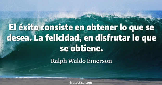 Cita de Ralph Waldo Emerson