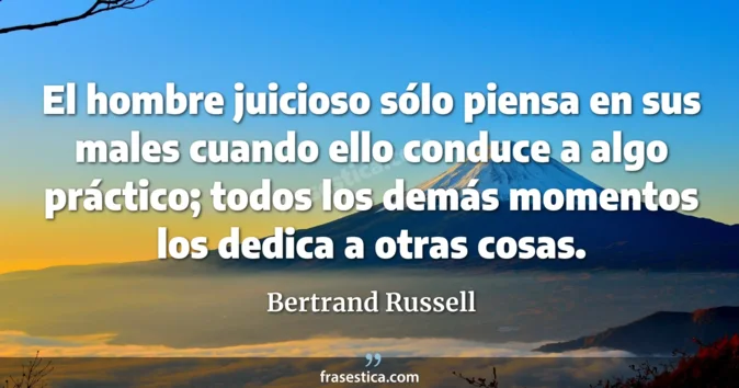 Cita de Bertrand Russell