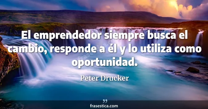Cita de Peter Drucker