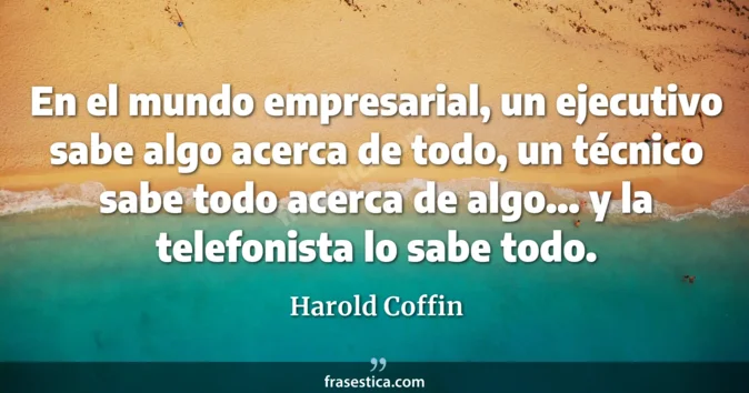 Cita de Harold Coffin