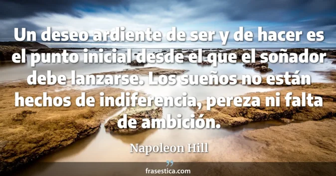 Cita de Napoleon Hill