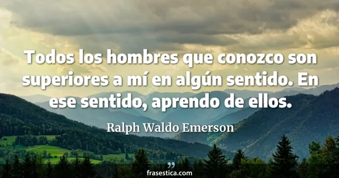 Cita de Ralph Waldo Emerson