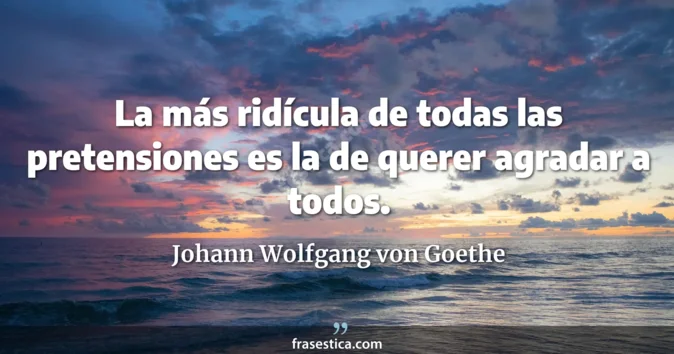 Cita de Johann Wolfgang von Goethe