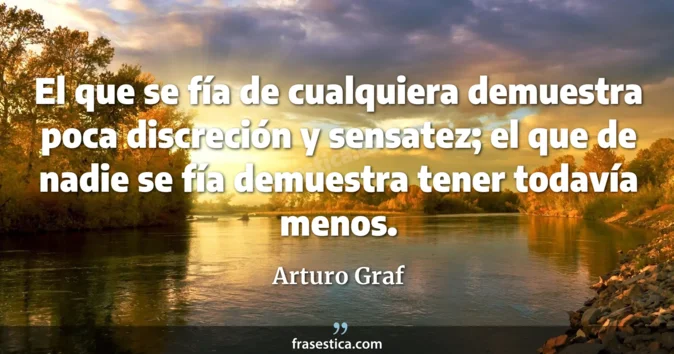 Cita de Arturo Graf