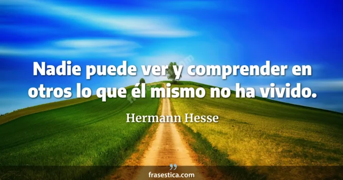 Cita de Hermann Hesse