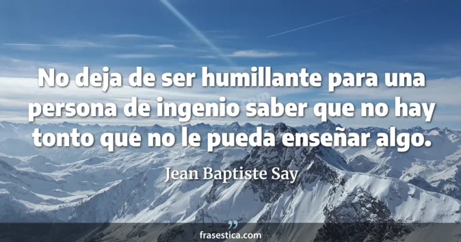 Cita de Jean Baptiste Say