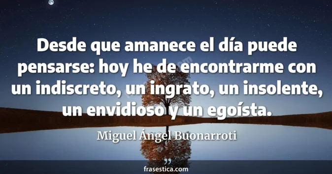 Cita de Miguel Ángel Buonarroti