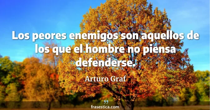 Cita de Arturo Graf