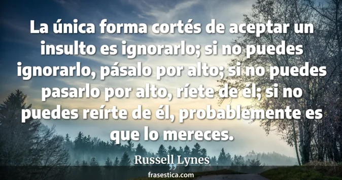 Cita de Russell Lynes