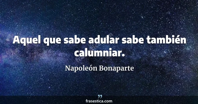Cita de Napoleón Bonaparte