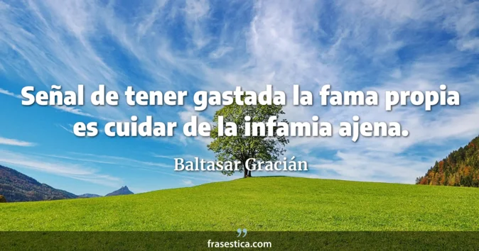 Cita de Baltasar Gracián