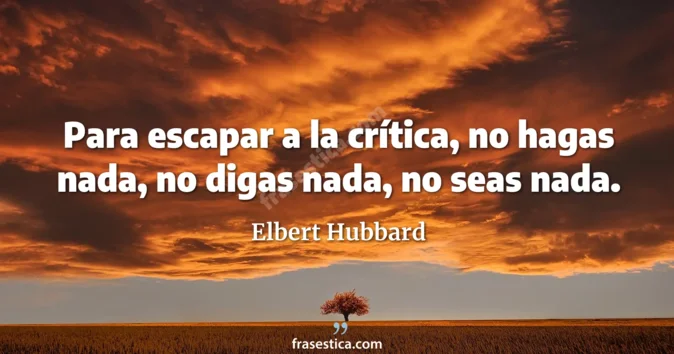 Cita de Elbert Hubbard