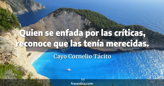 Cita de Cayo Cornelio Tácito