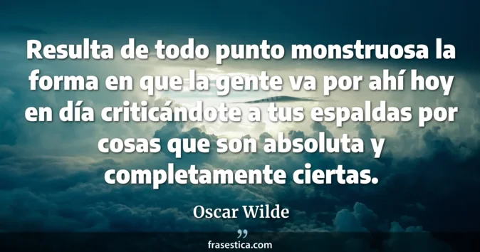 Cita de Oscar Wilde