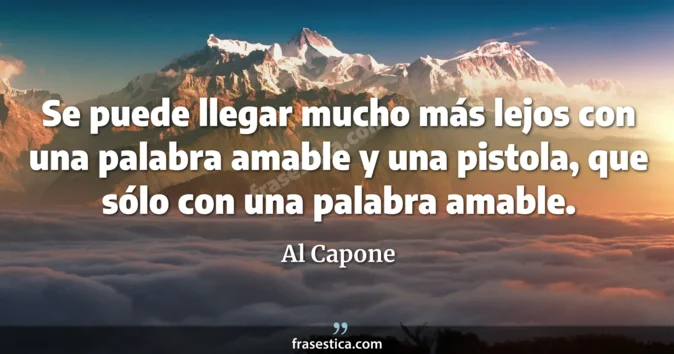 Cita de Al Capone