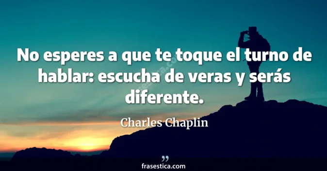 Cita de Charles Chaplin