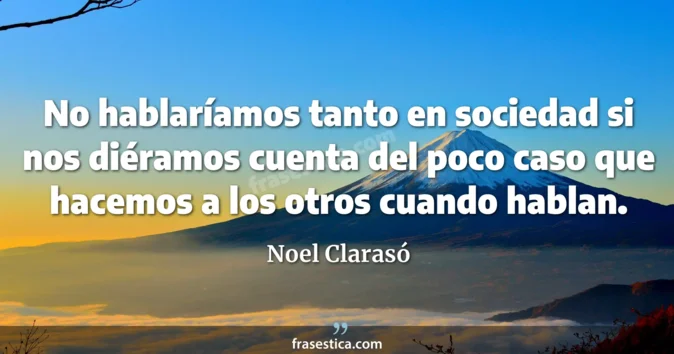 Cita de Noel Clarasó