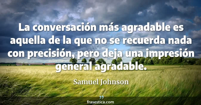 Cita de Samuel Johnson