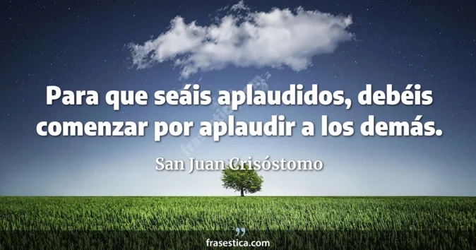 Cita de San Juan Crisóstomo