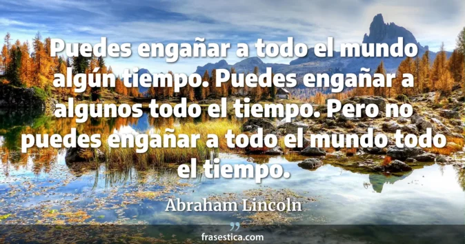 Cita de Abraham Lincoln