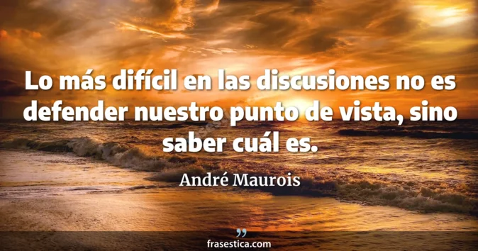 Cita de André Maurois