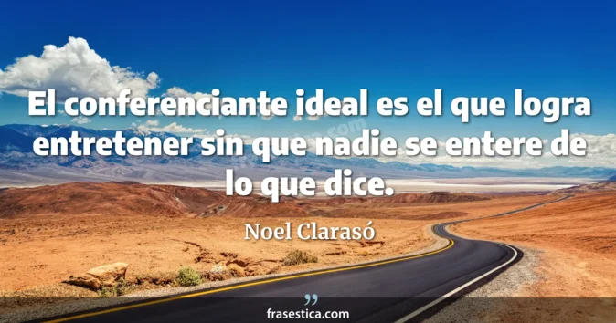 Cita de Noel Clarasó