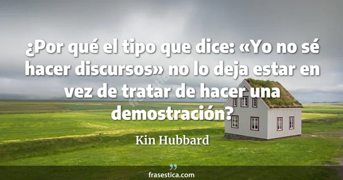 Cita de Kin Hubbard
