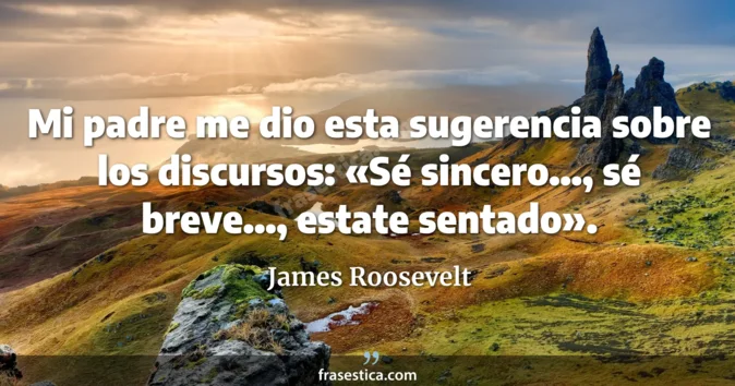 Cita de James Roosevelt