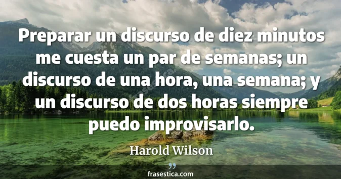 Cita de Harold Wilson