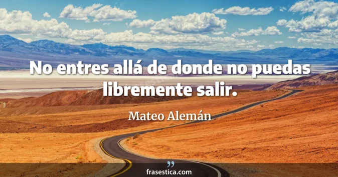Cita de Mateo Alemán
