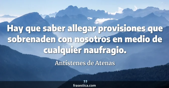 Cita de Antístenes de Atenas