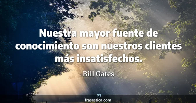 Cita de Bill Gates