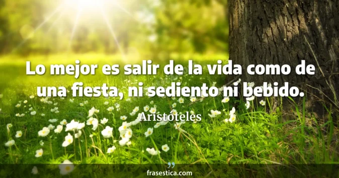 Cita de Aristóteles