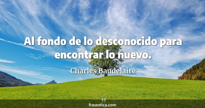 Cita de Charles Baudelaire