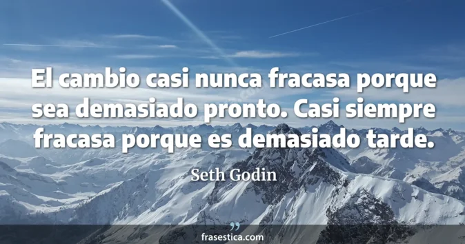 Cita de Seth Godin